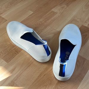 Rothy’s white loafers, size 8